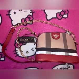 Plaid crossbody purse